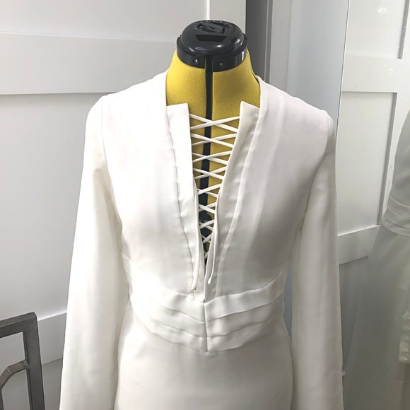 IRO White Lace-Front Dress - Picture 2 of 6